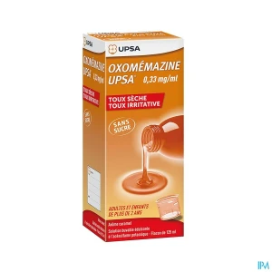 Oxomemazine upsa 0mg33/ml sans sucre solution buvable 125ml | Aesiel