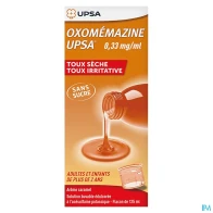 Oxomemazine upsa 0mg33/ml sans sucre solution buvable 125ml | Aesiel