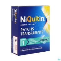 Niquitin 21mg/24heures dispositif transdermique en sachet 28 | Aesiel