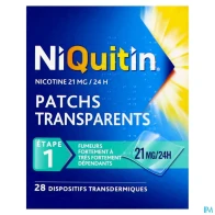 Niquitin 21mg/24heures dispositif transdermique en sachet 28 | Aesiel
