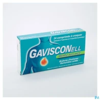 Gavisconell sans sucre menthe comprime a croquer 24 | Aesiel