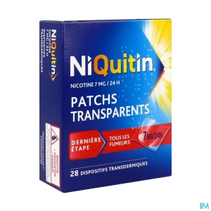 Niquitin 7mg/24heures dispositif transdermique 28 | Aesiel