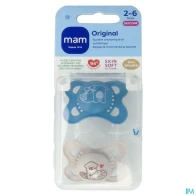 Mam sucette original nature 2/6m silicone x2 | Aesiel