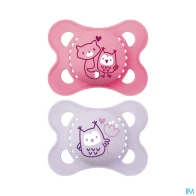 Mam sucette original nature 2/6m silicone x2 | Aesiel