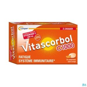 Cooper vitascorbol c1000 comprime a croquer 20 | Aesiel
