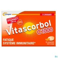 Cooper vitascorbol c1000 comprime a croquer 20 | Aesiel