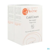 Eau thermale avene cold cream pain surgras 100g x2 | Aesiel