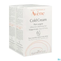Eau thermale avene cold cream pain surgras 100g x2 | Aesiel