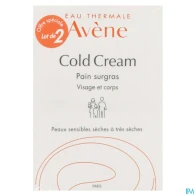 Eau thermale avene cold cream pain surgras 100g x2 | Aesiel
