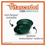 Cooper vitascorbol vitamine c500 + zinc + vitamine d capsule 30 | Aesiel