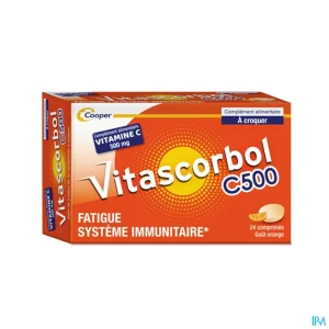 Cooper vitascorbol vitamine c500 comprime a croquer 24 | Aesiel