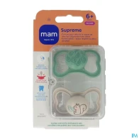 Mam sucette supreme +6m silicone x2 | Aesiel