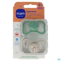 Mam sucette supreme +6m silicone x2 | Aesiel