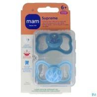 Mam sucette supreme +6m silicone x2 | Aesiel