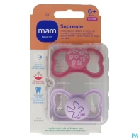 Mam sucette supreme +6m silicone x2 | Aesiel