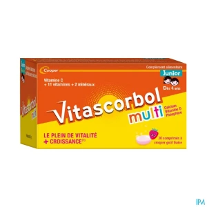 Cooper vitascorbolmulti junior comprime a croquer 30 | Aesiel