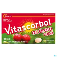Cooper vitascorbolacerola 1000 comprime a croquer 30 | Aesiel