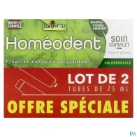 Homeodent soin complet dents et gencives chlorophylle pate dentifrice 75ml x2 | Aesiel