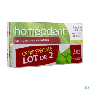 Homeodent soin gencives sensibles anis pate dentifrice 75ml x2 | Aesiel