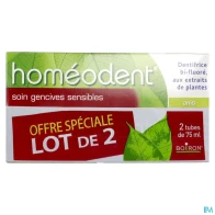 Homeodent soin gencives sensibles anis pate dentifrice 75ml x2 | Aesiel