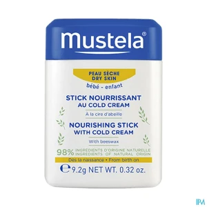 Mustela bebe enfant stick nourrissant au cold cream a la cire d abeille bio 9g2 | Aesiel