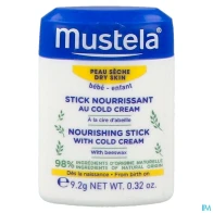 Mustela bebe enfant stick nourrissant au cold cream a la cire d abeille bio 9g2 | Aesiel
