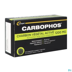 Carbophos charbon vegetal comprime 40 nf | Aesiel