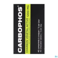 Carbophos charbon vegetal comprime 40 nf | Aesiel