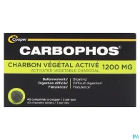 Carbophos charbon vegetal comprime 40 nf | Aesiel