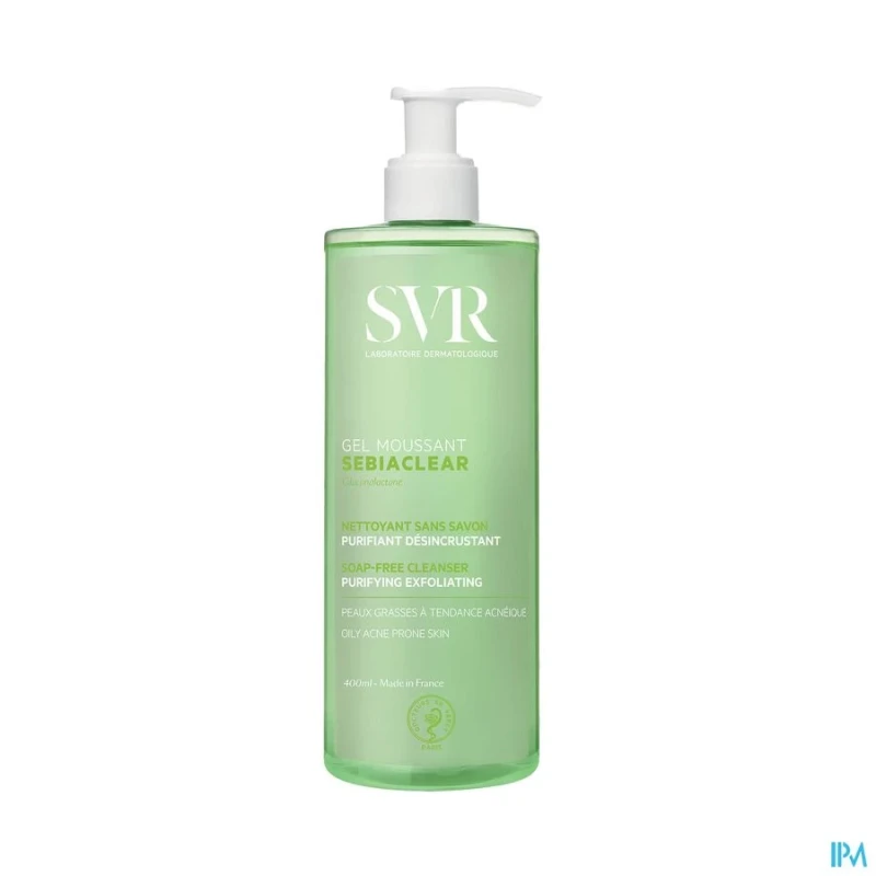 Svr sebiaclear gel moussant nettoyant sans savon 400ml | Aesiel Svr sebiaclear gel moussant nettoyant sans savon 400ml | Aesiel
