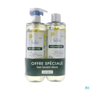 Klorane bebe gel lavant doux 500ml x2 | Aesiel