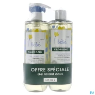 Klorane bebe gel lavant doux 500ml x2 | Aesiel