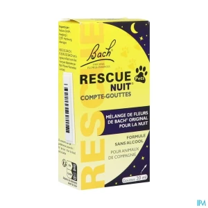 Rescue bach pets nuit compte gouttes 20ml | Aesiel