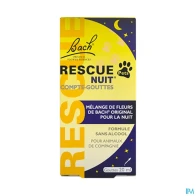 Rescue bach pets nuit compte gouttes 20ml | Aesiel