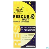 Rescue bach pets nuit compte gouttes 20ml | Aesiel