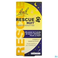 Rescue bach pets nuit compte gouttes 20ml | Aesiel