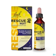 Rescue bach pets nuit compte gouttes 20ml | Aesiel