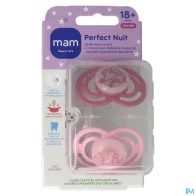 Mam sucette perfect nuit animaux +18m silicone x2 | Aesiel