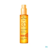 Nuxe sun huile bronzante visage corps ip30 150ml | Aesiel