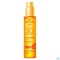 Nuxe sun huile bronzante visage corps ip30 150ml | Aesiel