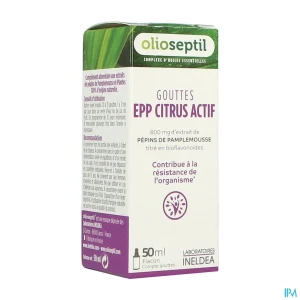 Ineldea olioseptil epp citrus actif bio solution buvable 50ml | Aesiel
