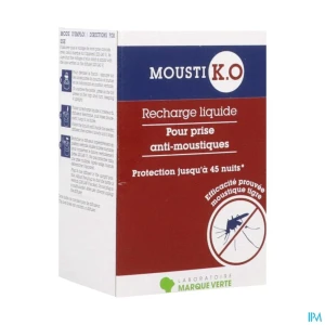 Marque verte moustiko diffuseur antimoustique recharge liquide 45ml | Aesiel