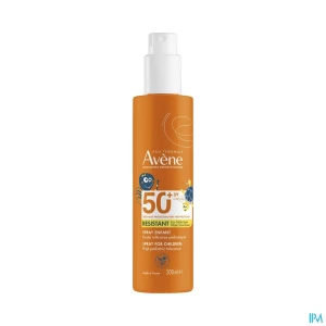 Eau thermale avene solaire spray enfant spf50+ emulsion fluide pour application locale 200ml | Aesiel