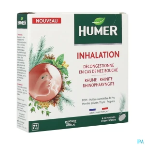 Humer inhalation nez bouche comprime effervescents pour inhalation x8 | Aesiel