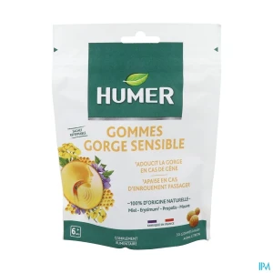 Humer gommes gorge sensible arome citron 30 | Aesiel