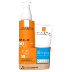 La roche posay anthelios promo spray corps 50+ 200ml + post uv 75ml