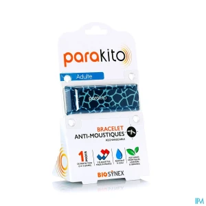 Parakito bracelet antimoustique rechargeable adulte girafe bleu | Aesiel