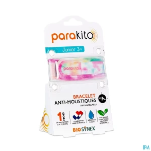Parakito bracelet antimoustique rechargeable junior tie dye | Aesiel