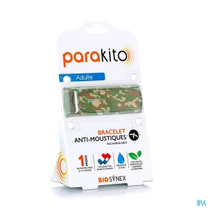 Parakito bracelet antimoustique rechargeable adulte camouflage | Aesiel