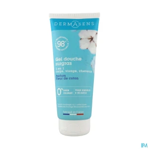 Marque verte dermasens gel douche surgras 3en1 fleur de coton 200ml | Aesiel